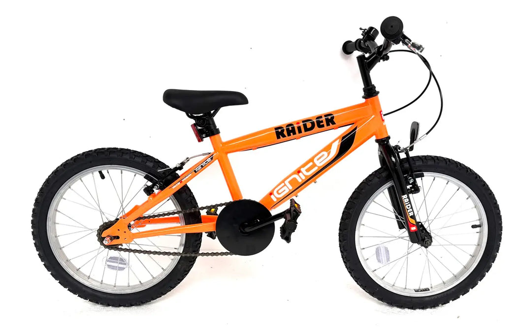 neon orange mountainbike Ignite Raider Neon Orange 18 inch – Autopartcentre.uk