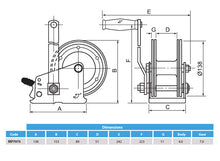 Load image into Gallery viewer, Maypole duel drive trailer strap winch 2000