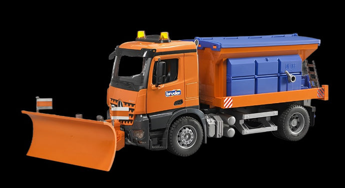 Bruder MB Arocs winter service vehicle with with plough blade