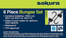 Load image into Gallery viewer, Sakura 8-Piece Bungee Set